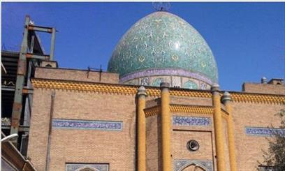 آسیب مترو به گنبد مسجد فخرالدوله 1