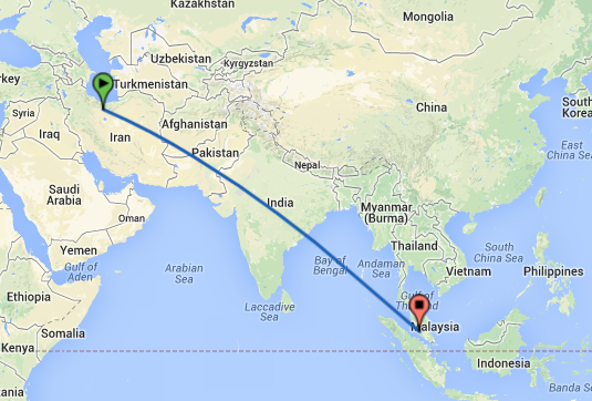 بلیط هواپیما تهران کوالالامپور مالزی